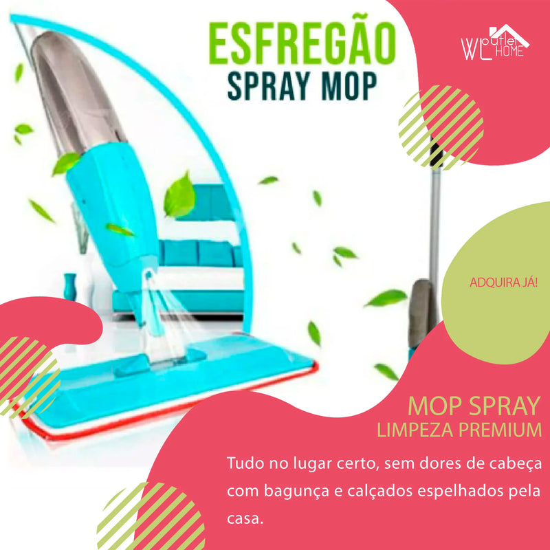 Mop Com Spray Para Fácil Limpeza da Sua Casa